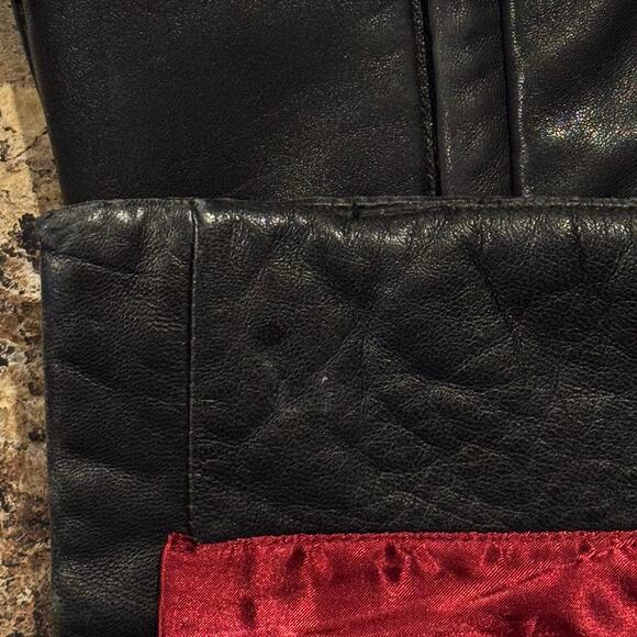 Pelle Studio Trench Coat Leather Y2K 90s Grunge Goth Minimalist Black Medium - Picture 8 of 16